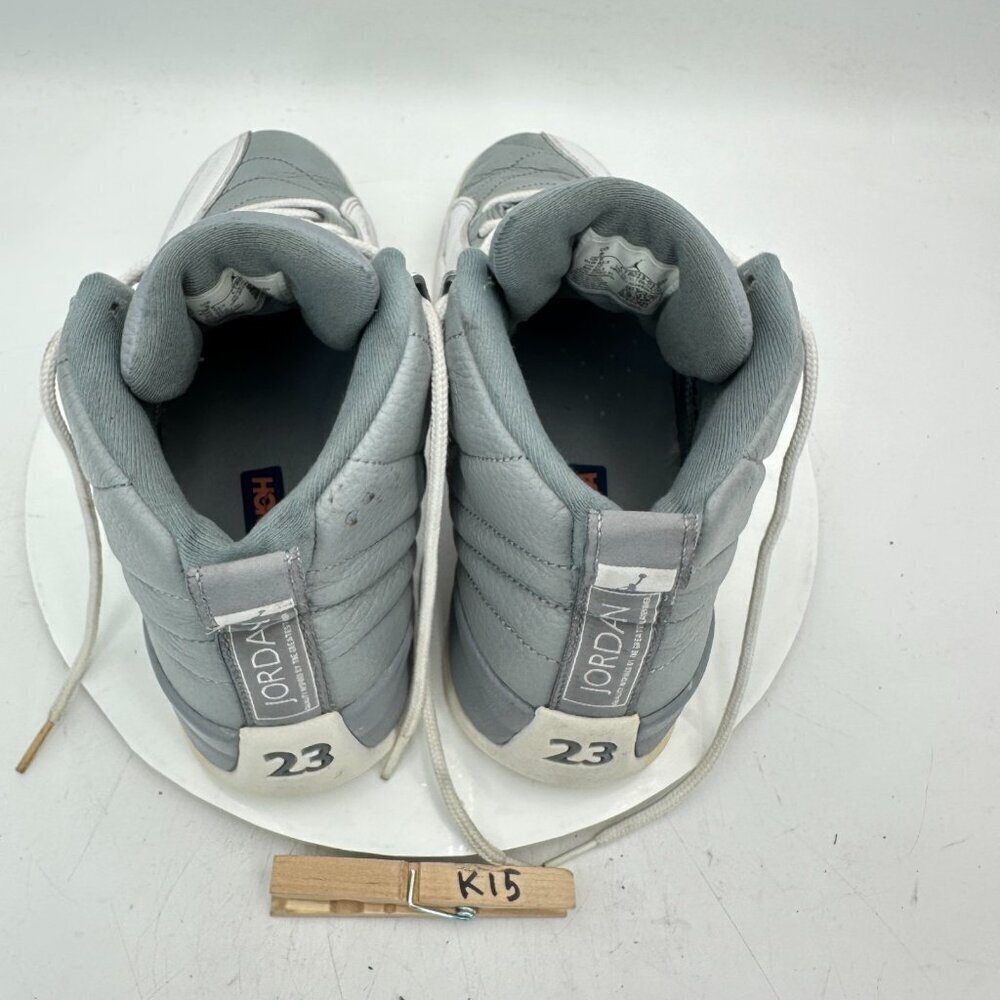 Nike Air Jordan 12 Retro Men Size 9 CT8013-015 Stealth Grey White Shoes - Picture 9 of 11